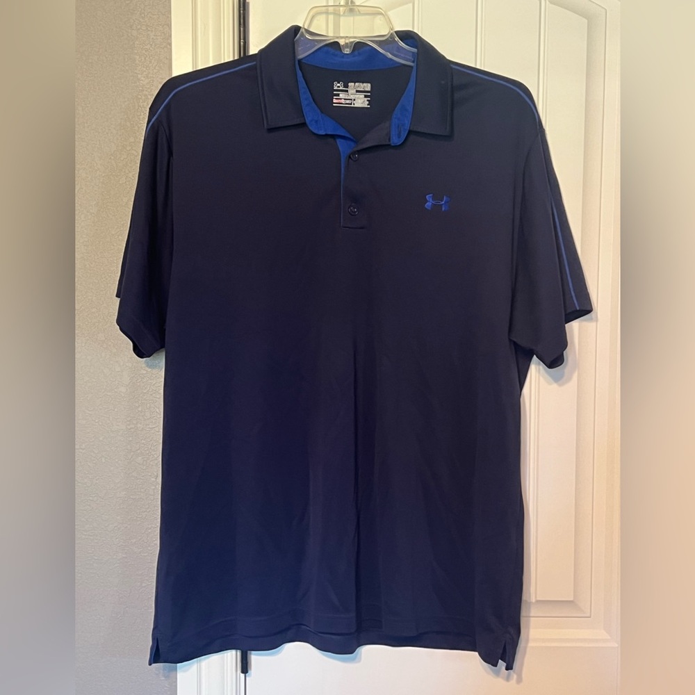 Dark blue Under Armour polo